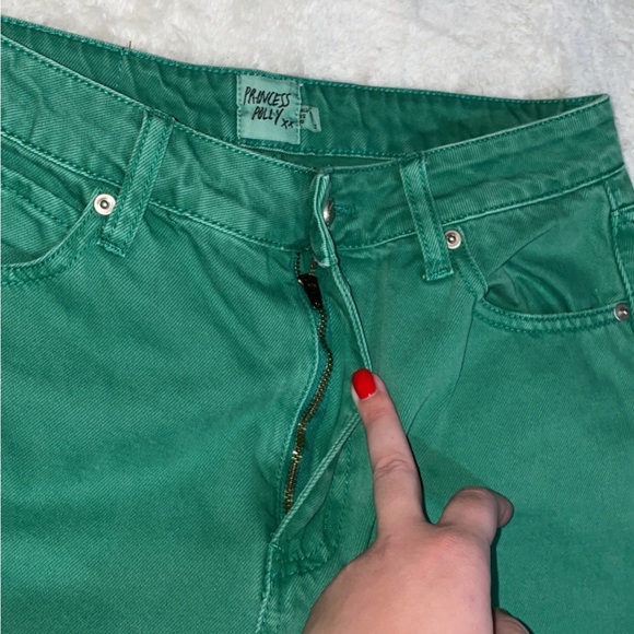 NWOT Princess Polly Green Jeans - Picture 5 of 11
